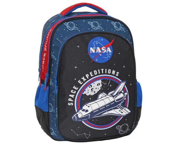 NASA Space Expeditions školska torba s tri odjeljka, ruksak 33x18x43cm