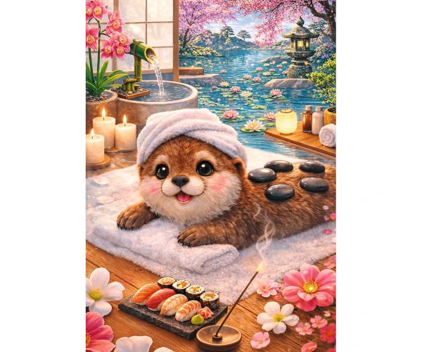 Nasmiješena vidra puzzle 500 komada Premium plus kvaliteta - Trefl