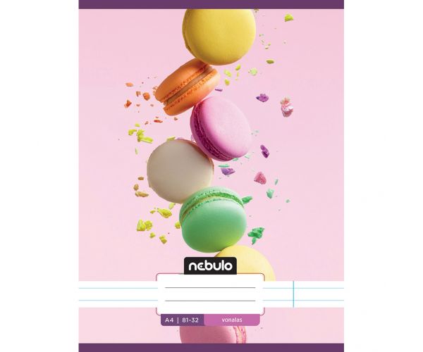 Nebulo: Bilježnica s linijama s uzorkom makarona 81-32 A/4