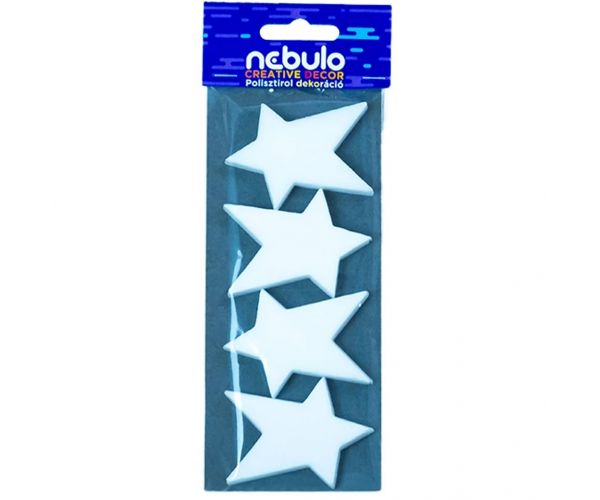 Nebulo: Dekorativne zvijezde od stiropora, set od 4 komada