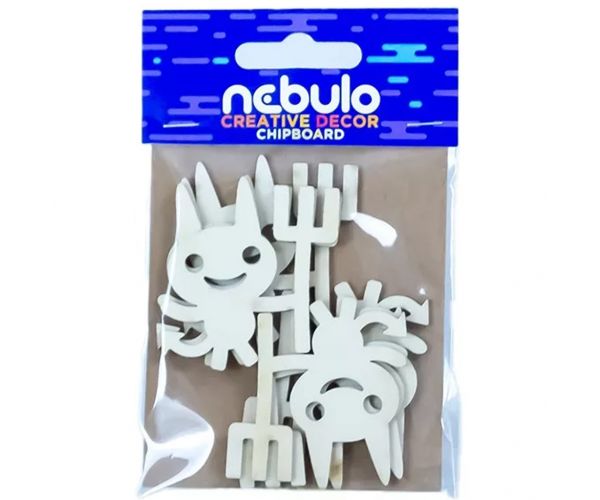 Nebulo: Kartonska dekoracija vragova, set od 6 komada
