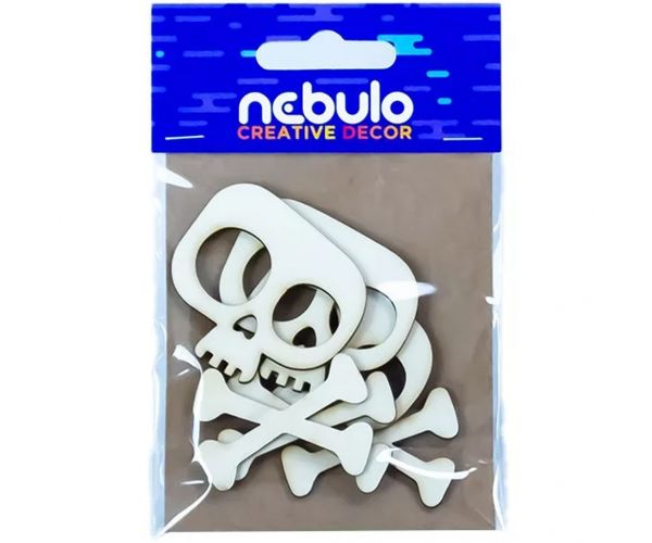 Nebulo: Kartonski ukrasi lubanja, set od 6 komada