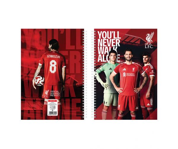 Nebulo: Liverpool Spirálfüzet vonalas 60 lapos A/4-es 1db