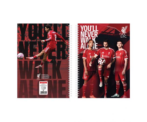 Nebulo: Liverpool spiralna bilježnica, linirana, 60 listova, A4, 1 kom.