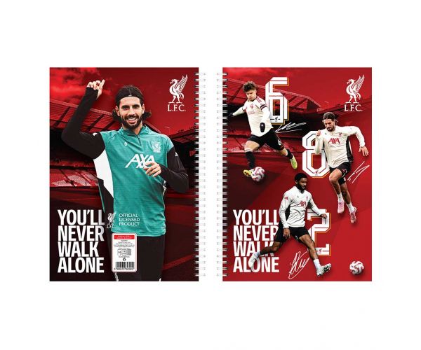 Nebulo: Liverpool spiralna bilježnica, linirana, 60 listova, A4, 1 kom.
