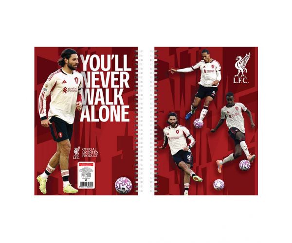 Nebulo: Liverpool spiralna bilježnica, linirana, 60 listova, A4, 1 kom.