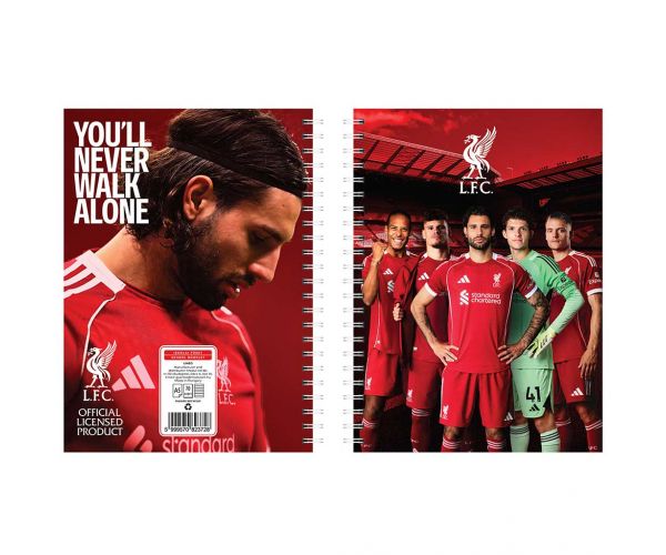 Nebulo: Liverpool Spirálfüzet vonalas 60 lapos A/5-ös 1db