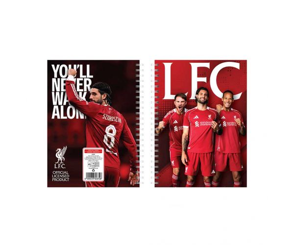 Nebulo: Liverpool spiralna bilježnica, linirana, 60 listova, A5, 1 kom