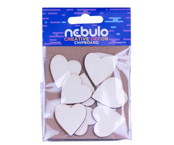 Nebulo: Mini srca kartonska dekoracija set od 10 komada