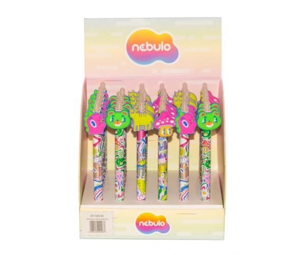 Nebulo: Mushroom Forest kemijska olovka s gel tintom i tipkom za brisanje, razne vrste, 1 komad