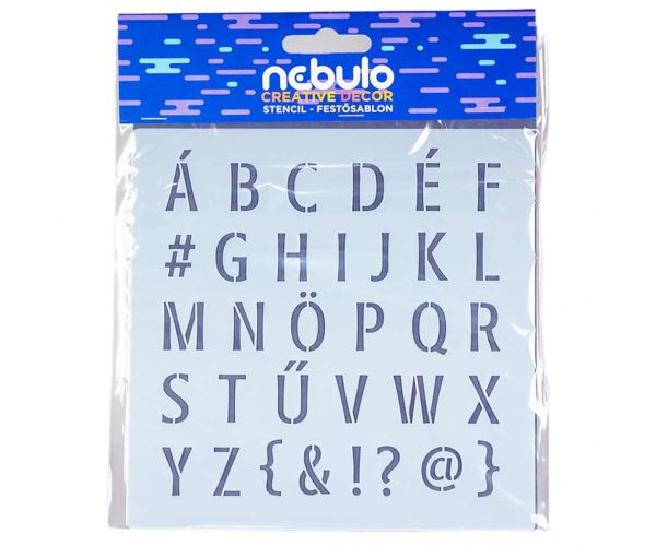 Nebulo: Plastična šablona slova