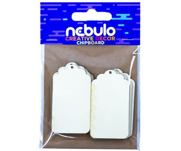 Nebulo: Prateće kartonske dekoracije s etiketama, set od 6 komada