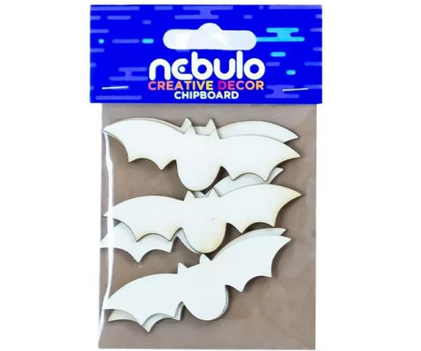 Nebulo: Set od 6 kartonskih ukrasa šišmiša