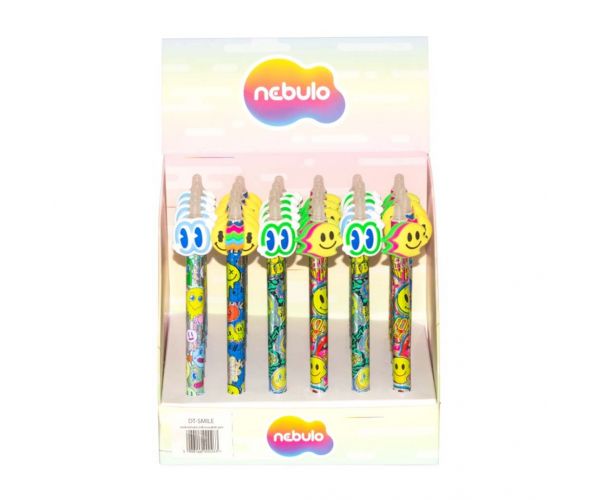 Nebulo: Smile gel olovka s gumbom za pritiskivanje, može se brisati, razne vrste, 1 komad