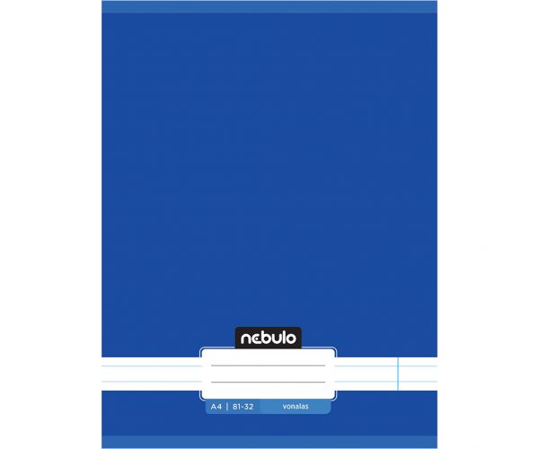 Nebulo: Spajalica s crtama, oceanski plave boje, 81-32 A/4
