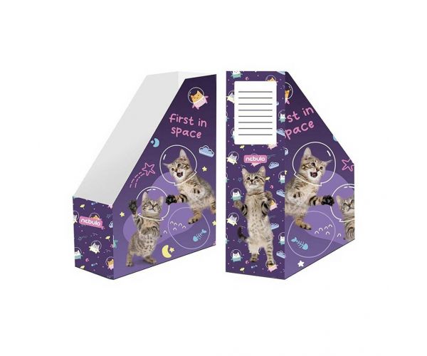 Nebulo: Irattartó papucs összehajtható papír Astrocat mintával