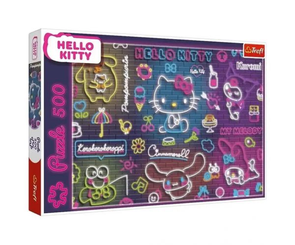 Neon Hello Kitty 500db-os puzzle - Trefl