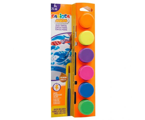 Neon tempera szett 6x25ml - Carioca