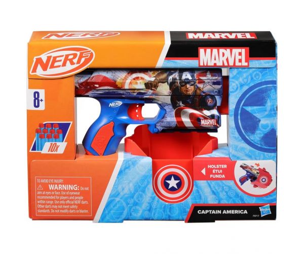 Nerf: Marvel Amerika Kapitánya szivacslövő fegyver - Hasbro