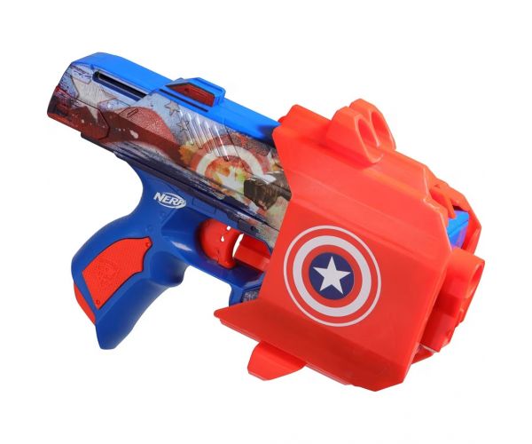 Nerf: Marvel Kapetan Amerika pucač pjenastih metaka - Hasbro