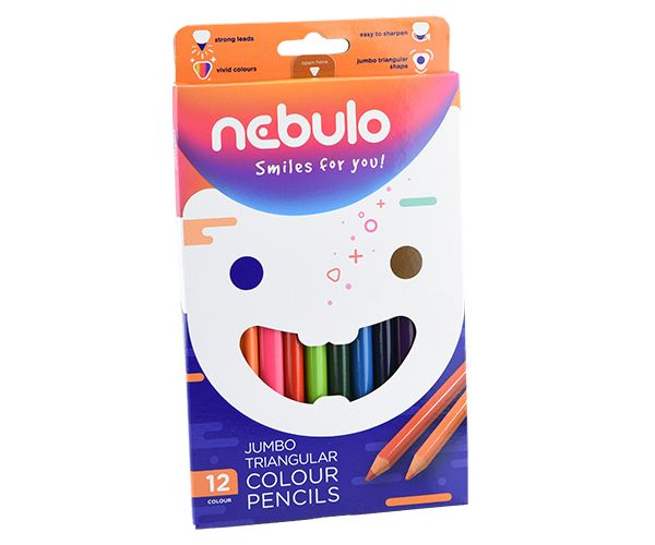 Nebulo: Jumbo drvene bojice 12kom