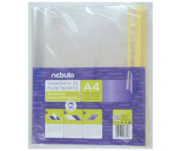 Nebulo: Omot za bilježnice A/4 u 10 samoljepljivih glatkih folija