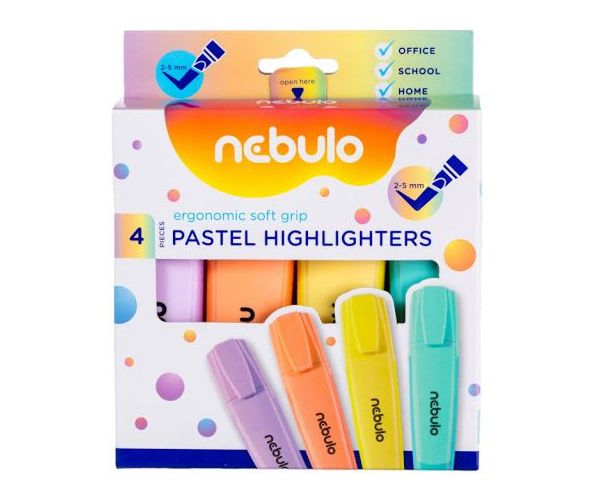 Nebulo: Pastelni markeri 2-5mm 4kom