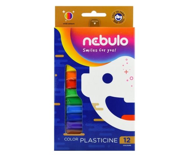 Nebulo: Plastelin set 12kom - 200g