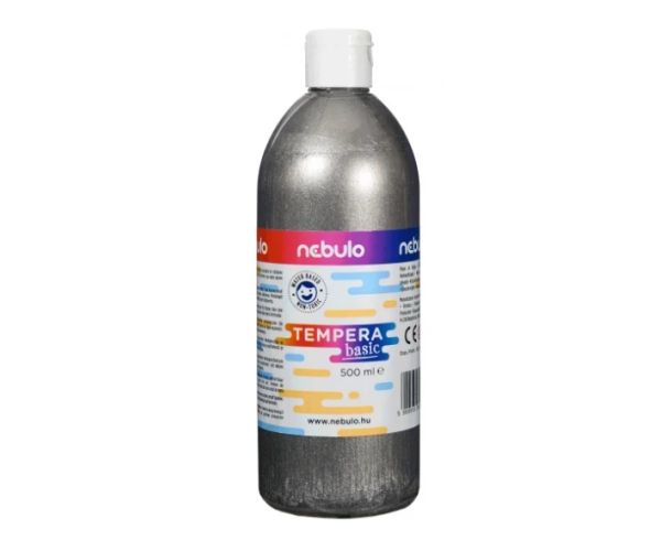 Nebulo: Tekuća tempera srebrne boje u boci 500 ml