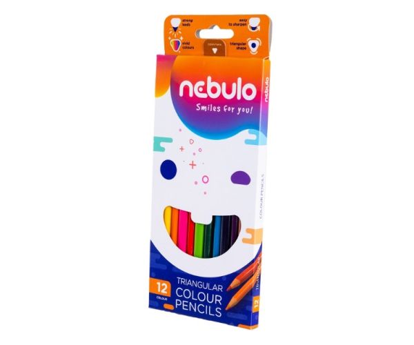 Nebulo: Trokutasti set od 12 olovaka u boji