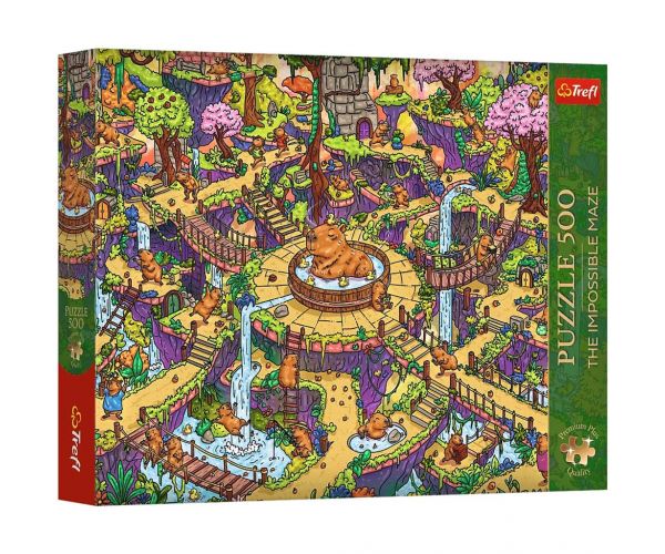 A lehetetlen labirintus vidám kapibarák 500db-os Prémium plus quality puzzle - Trefl