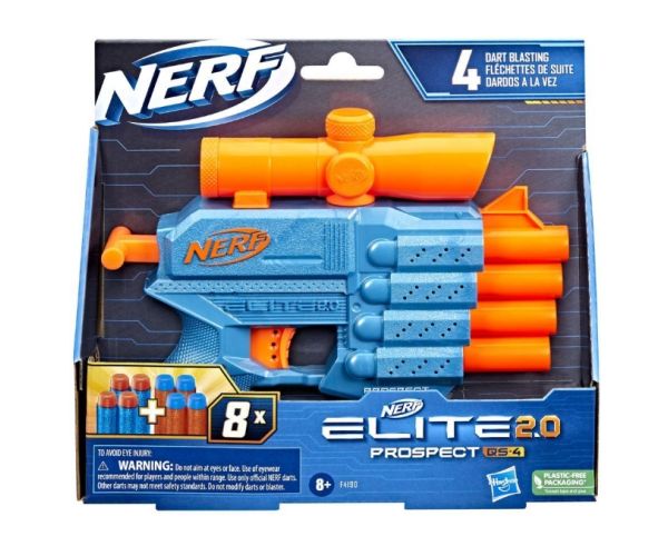 Nerf Elite 2.0 Prospect QS-4 oružje sa spužvastim projektilima - Hasbro