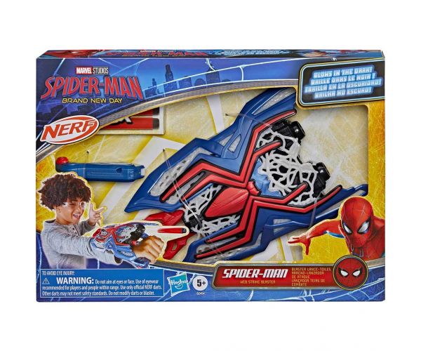 Nerf: Pókember Vadonatúj nap Web Strike Blaster szivacslövő fegyver – Hasbro