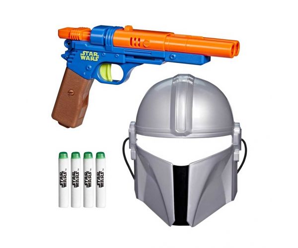Nerf: Star Wars Mandalorijan Maska i pištolj s pjenastim mecima - Hasbro