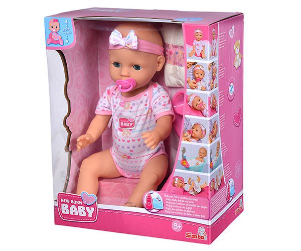 New Born Baby koja piški sa dodacima 43cm - Simba Toys