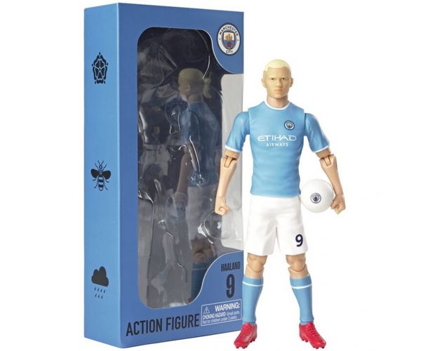 Focista akciófigura, 20cm - Manchester City, Haaland 9-es mezben