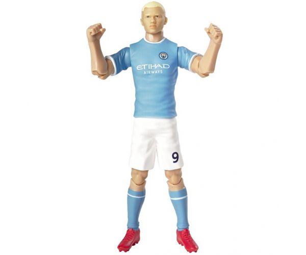 Nogometna akcijska figura, 20 cm - Manchester City, Haaland u dresu s brojem 9