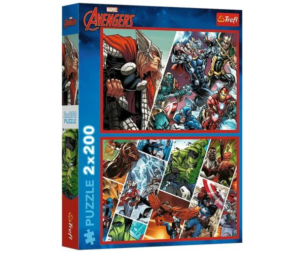 Bosszúállók a világ védelmezői 2x200 db-os puzzle – Trefl