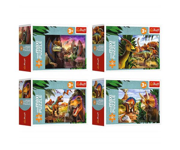 Otkrijte svijet dinosaura MiniMaxi puzzle od 20 dijelova - Trefl