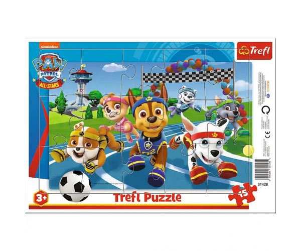 Mancs Őrjárat: Sportos kaland 15db-os keretes puzzle - Trefl