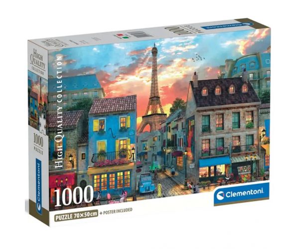 Párizs utcái 1000db-os HQC puzzle - Clementoni