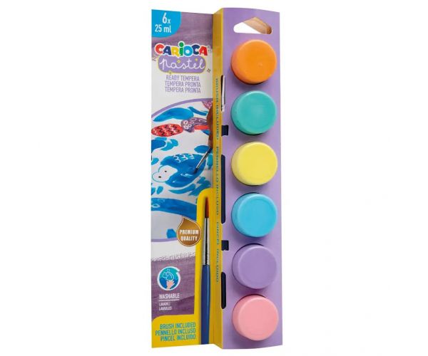 Pasztell tempera 6x25ml - Carioca