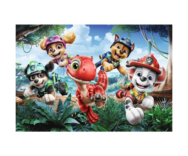 Paw Patrol: Avantura spašavanja dinosaura, puzzle od 60 komada - Trefl