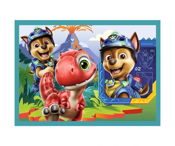 Paw Patrol: Pustolovine na otoku dinosaura - komplet slagalica 4 u 1 - Trefl