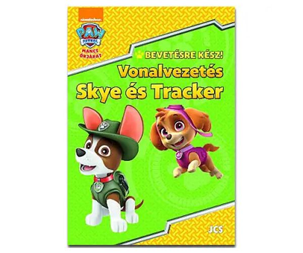 Mancs Őrjárat: Vonalvezetés - Skye és Tracker foglalkoztató füzet