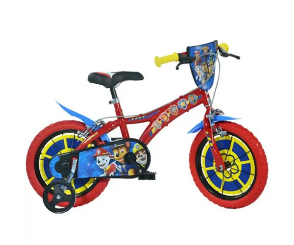 Mancs Őrjárat piros-kék gyerek bicikli 14-es méretben - Dino Bikes kerékpár