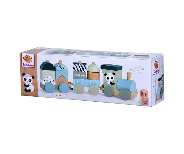 Panda drveni vlak set od 16 komada - Eichhorn