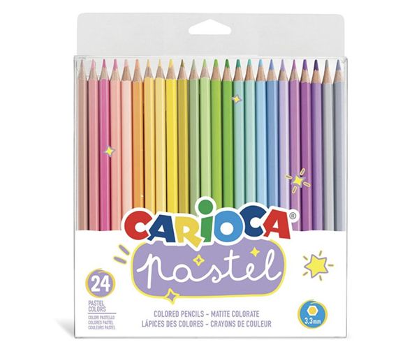 Pastelne drvene bojica 24kom - Carioca