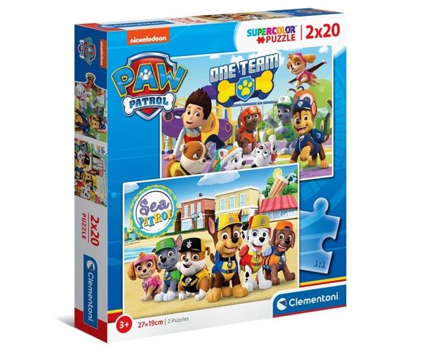 Paw Patrol 2x20kom puzzle - Clementoni