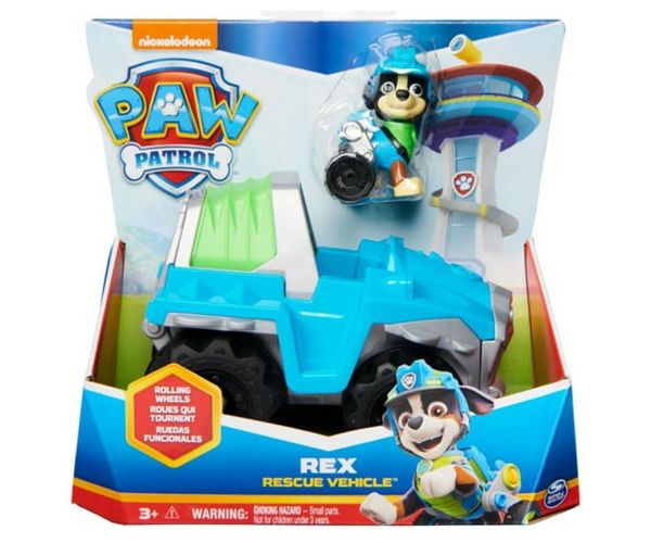 Paw Patrol: Osnovno vozilo i figura psa Rexa - Spin Master